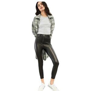 Aritzia Wilfred Free Black Faux leather Leggings
